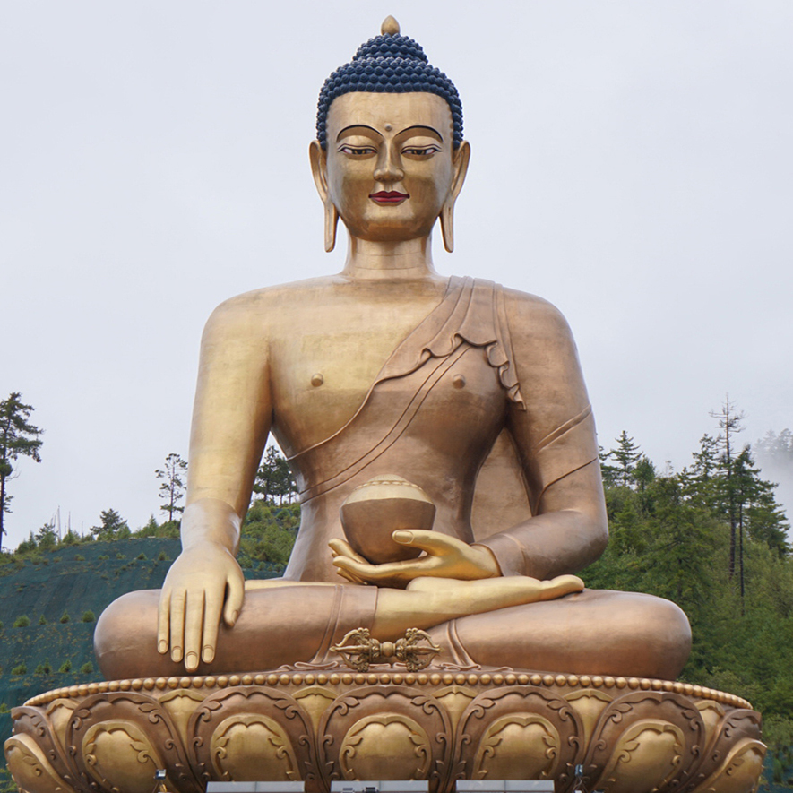 Casting of bronze medicine buddha statue